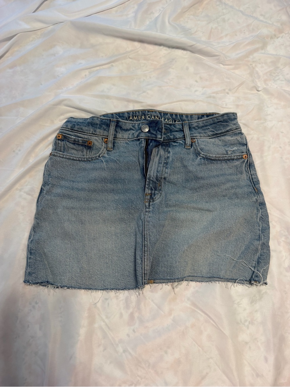 American Eagle Outfitters Medium Wash Denim Mini Skirt